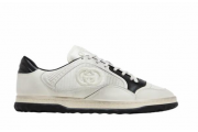  Gucci MAC80 Sneaker Black Embroidered Leather Low-Top