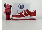 LV x Nike Air Force 1 red