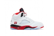 Jordan 5 Retro Fire Red Black Tongue