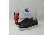 Christian Louboutin Louis Junior Leather Trainers Black