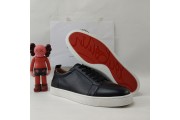 Christian Louboutin Louis Junior Leather Trainers Black