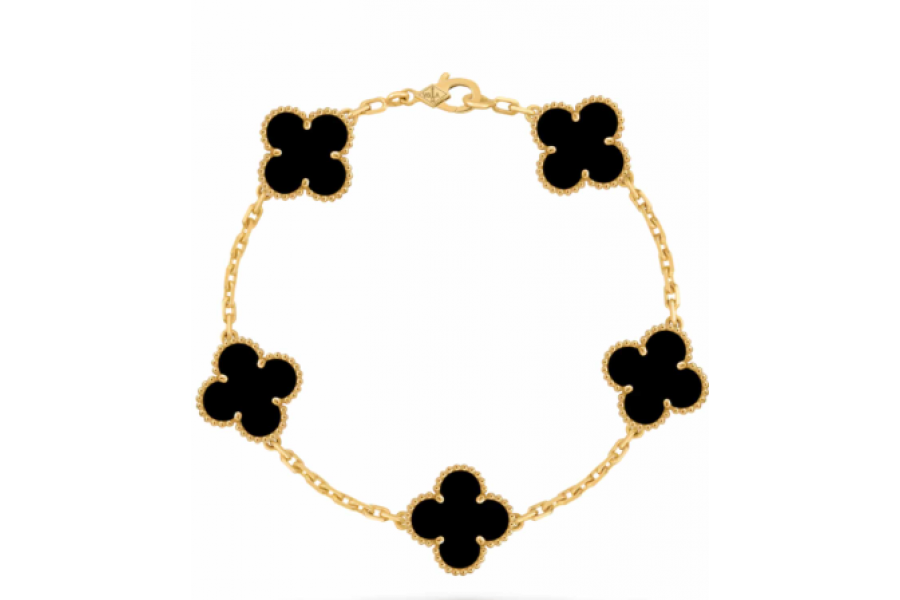 Bracelet en or jaune vintage alhambra Van Cleef & Arpels 