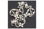 Louis Vuitton Women's Monogram White Gold Charm Bracelet Silvery