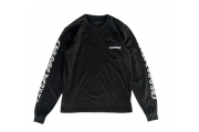 Chrome Hearts Black & White Neck Logo Longsleeve T-Shirt