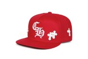 Chrome Hearts Cross Patch Baseball Hat Red