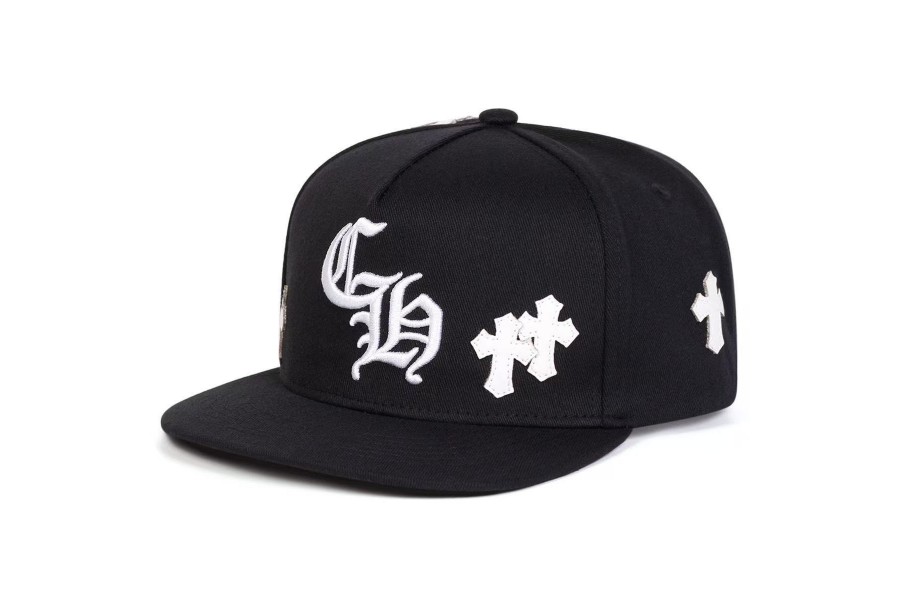 Chrome Hearts Cross Patch Baseball Hat Black