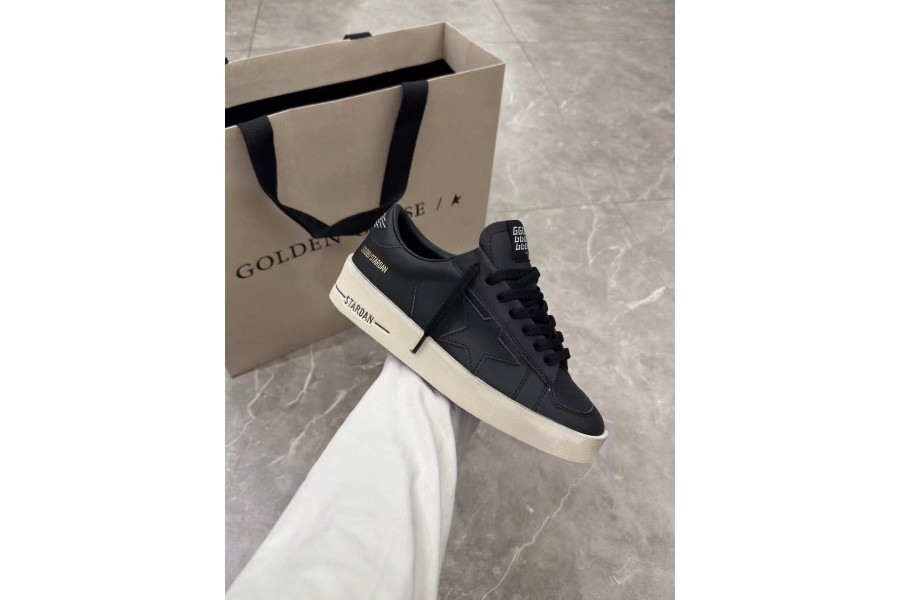 Golden Goose Men's Stardan Leather Low-Top Sneakers