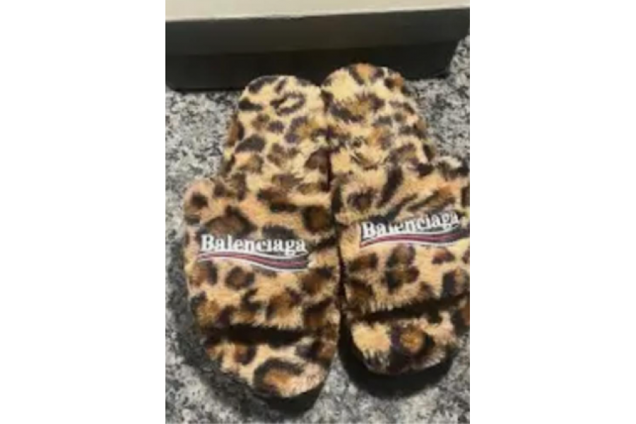 Balenciaga Furry Slippers