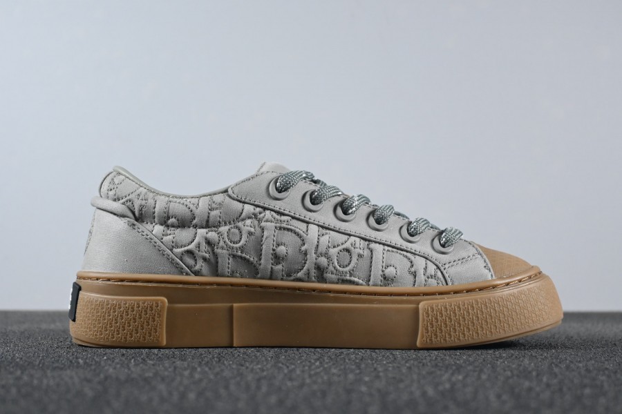 Stone Island x Dior B33 Skateboard Shoes "Grey"