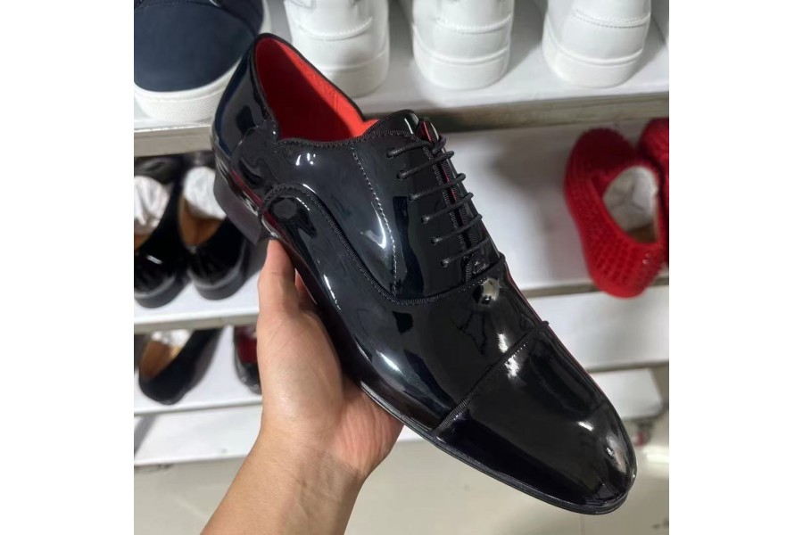 Christian Louboutin Men Black Leather