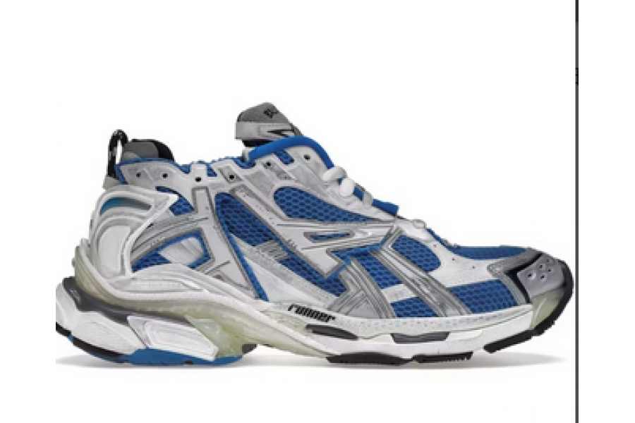 Balenciaga Runner Sneakers "White & Blue"