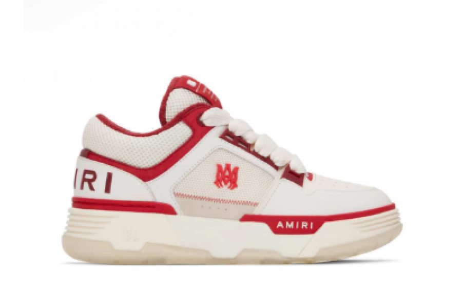 Amiri - MA-1 White / Red Low Top Sneaker