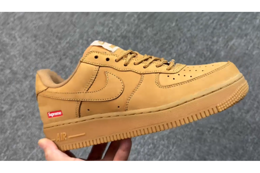 Nike Air Force 1 Low SP x Supreme Wheat Flax 