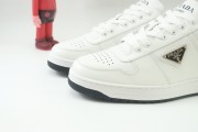Prada Downtown Leather Low-top White Runner Sneakers Sporty Casual Shoes