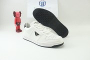Prada Downtown Leather Low-top White Runner Sneakers Sporty Casual Shoes