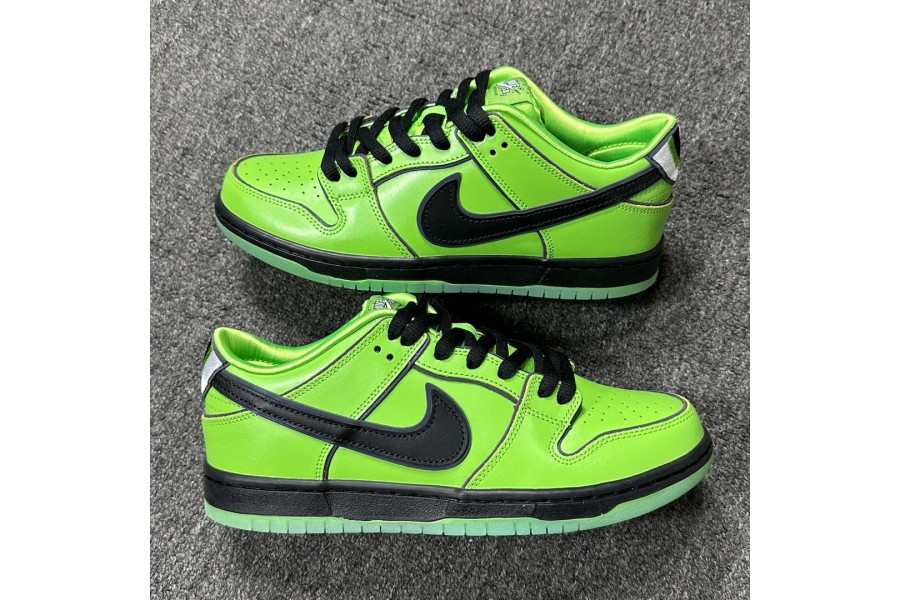 The Powerpuff Girls × Nike Dunk SB Low Green