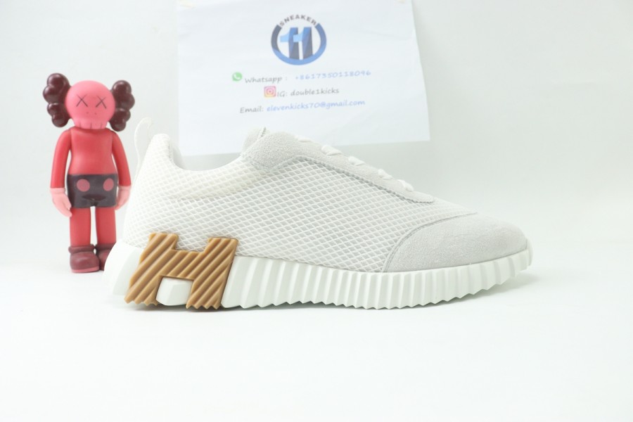 Hermes Paris Veau Pompei White Brown