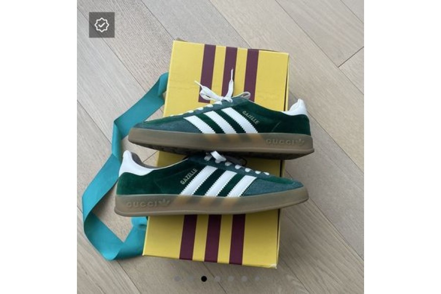 Adidas Gazelle x Gucci 'Green Suede