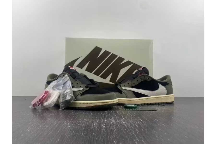 Travis Scott Air Jordan 1 Low OG Black Olive 