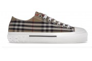 Burberry Vintage Check Cotton Sneakers Archive Beige White