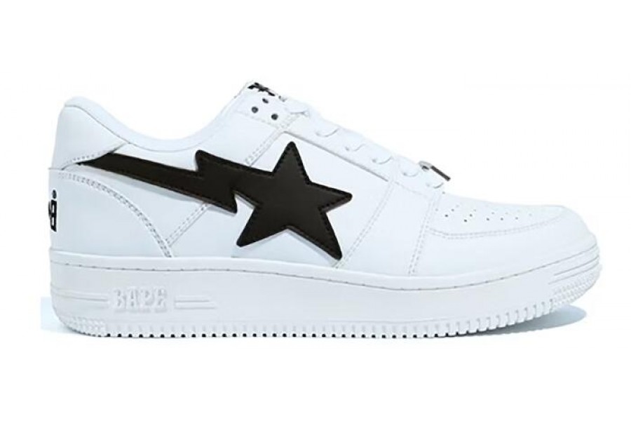 A Bathing Ape Bapesta M1 Low 'White Black'