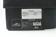 Prada Downtown Leather Low-top Black Runner Sneakers Sporty Casual Shoes