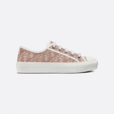 Walk'n'Dior Sneaker Nude Dior Oblique Embroidered Cotton Walk'n'Dior Sneaker ...
