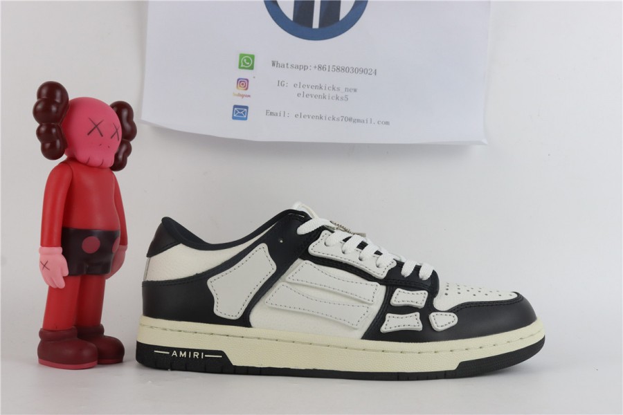 Amiri SKEL-TOP LOW BLACK / WHITE