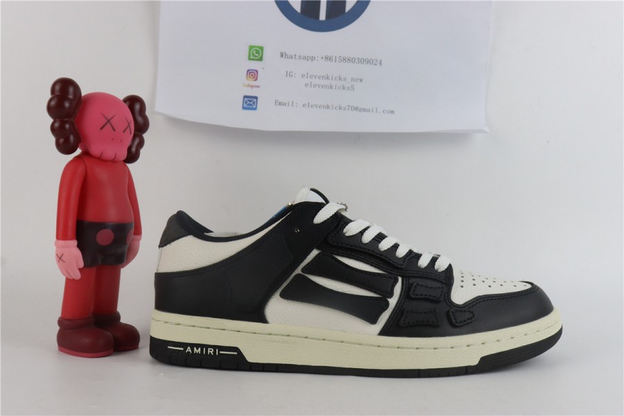 Amiri SKEL-TOP LOW BLACK / WHITE
