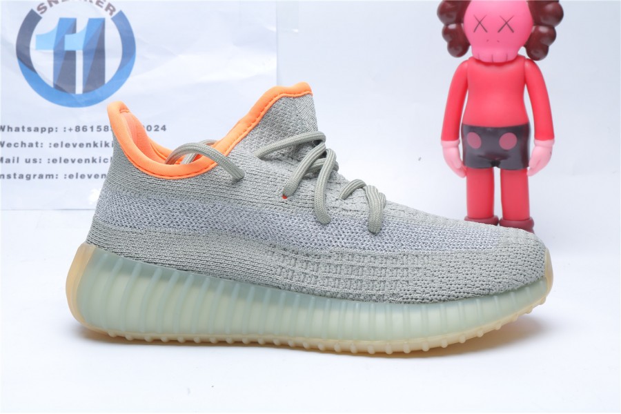 Kids Adidas Yeezy Boost 350 V2 Desert Sage 9035