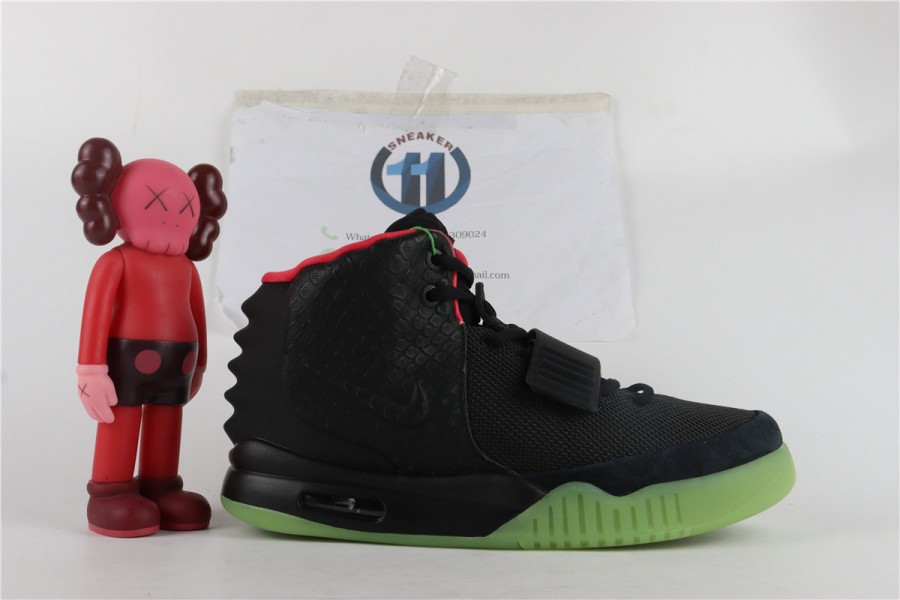 Nike Air Yeezy 2 Black Solar Red