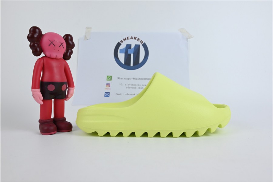 adidas Yeezy Slide Glow Green (2022)- HQ6447