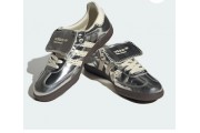 WALES BONNER SILVER SAMBA SHOES