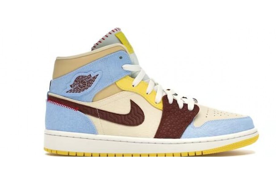 Jordan 1 Mid SE Fearless Maison Chateau Rouge