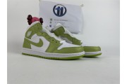 Jordan 1 Mid Green Python
