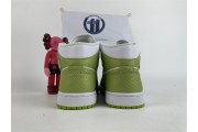 Jordan 1 Mid Green Python