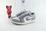 Air Jordan 1 Low Vintage Stealth Grey Men's -
