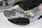 Air Jordan XXXIV Low PF Black White Mint Wave Point