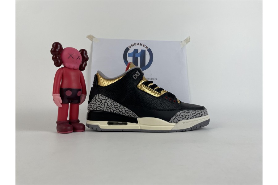 Air Jordan 3 "Black Cement Gold