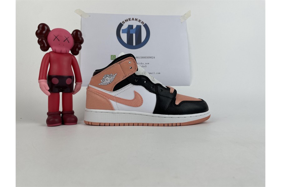 Jordan 1 Mid Light Madder Root (GS)