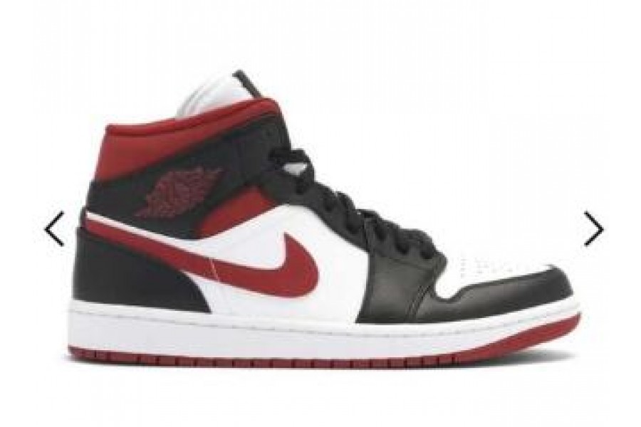 Jordan 1 Mid Gym Red Black White
