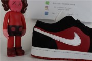Jordan 1 Low Black White Gym Red