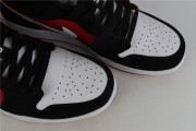 Jordan 1 Low Black White Gym Red
