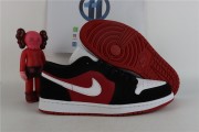 Jordan 1 Low Black White Gym Red