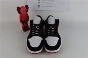 Jordan 1 Low Black White Gym Red