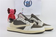 Travis Scott x Fragment x Air Jordan 1 Low  Rerverse Mocha
