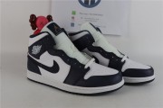 Jordan 1 Mid White Metallic Gold Obsidian
