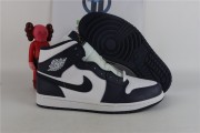 Jordan 1 Mid White Metallic Gold Obsidian