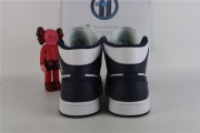 Jordan 1 Mid White Metallic Gold Obsidian