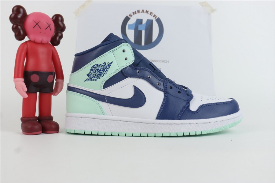 Jordan 1 Mid Mystic Navy Mint Foam